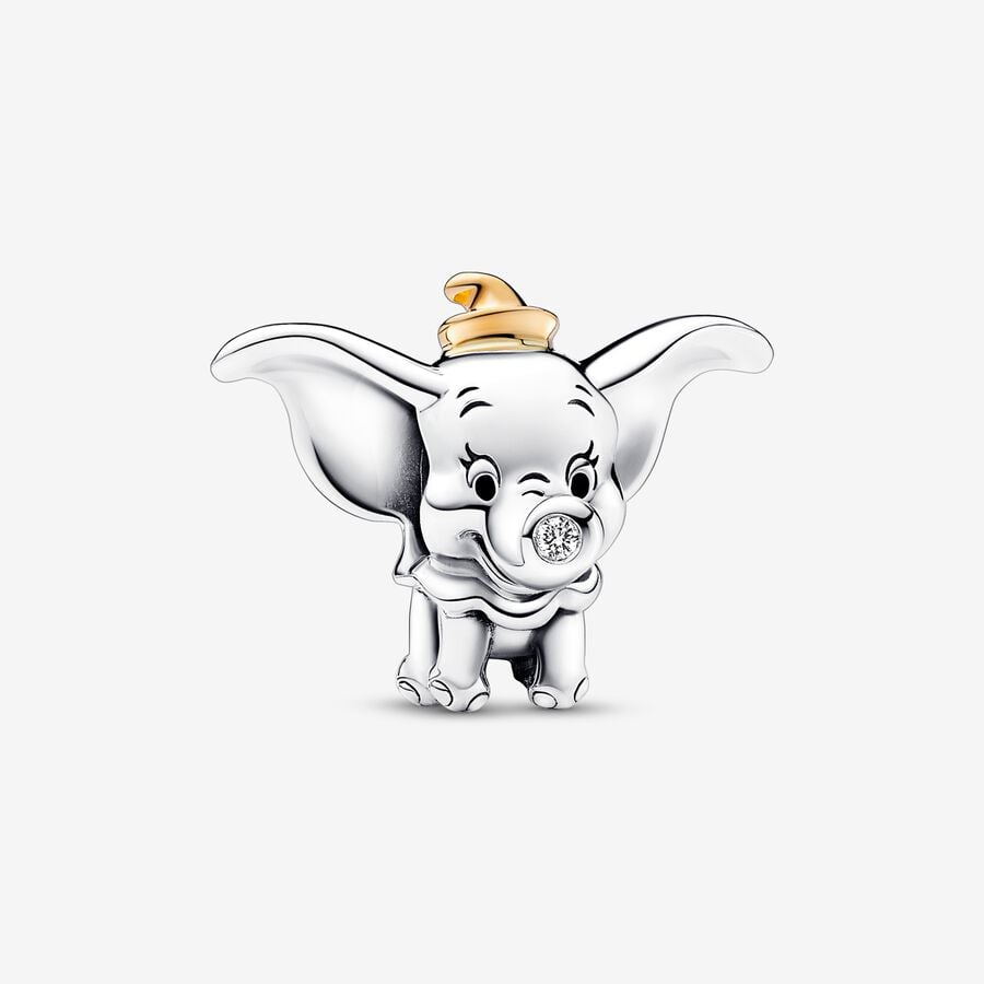 Charm Disney 100e anniversaire Dumbo avec diamant de synthèse image number 0