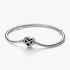 Bracelet Maille Serpent Fermoir Cœur Infini Scintillant Bracelet Maille Serpent Fermoir Cœur Infini Scintillant