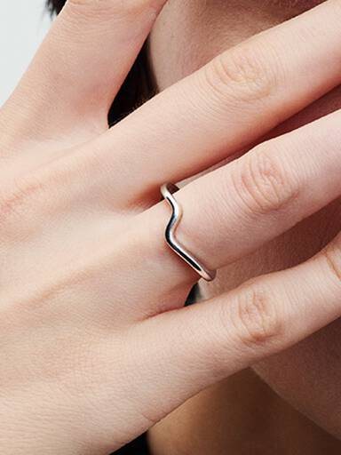 Bague Vague Polie