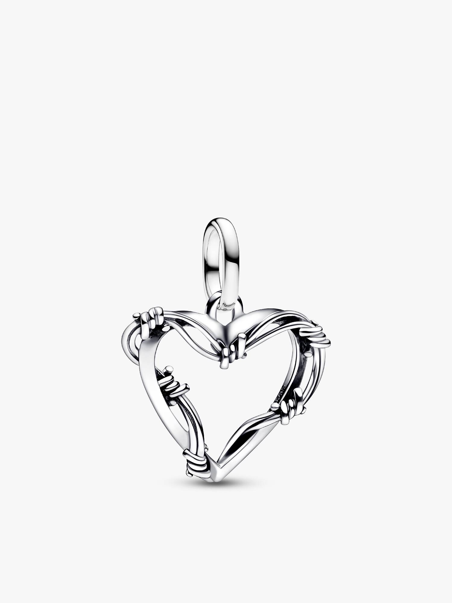 Charm Médaillon Cœur Fil de Fer