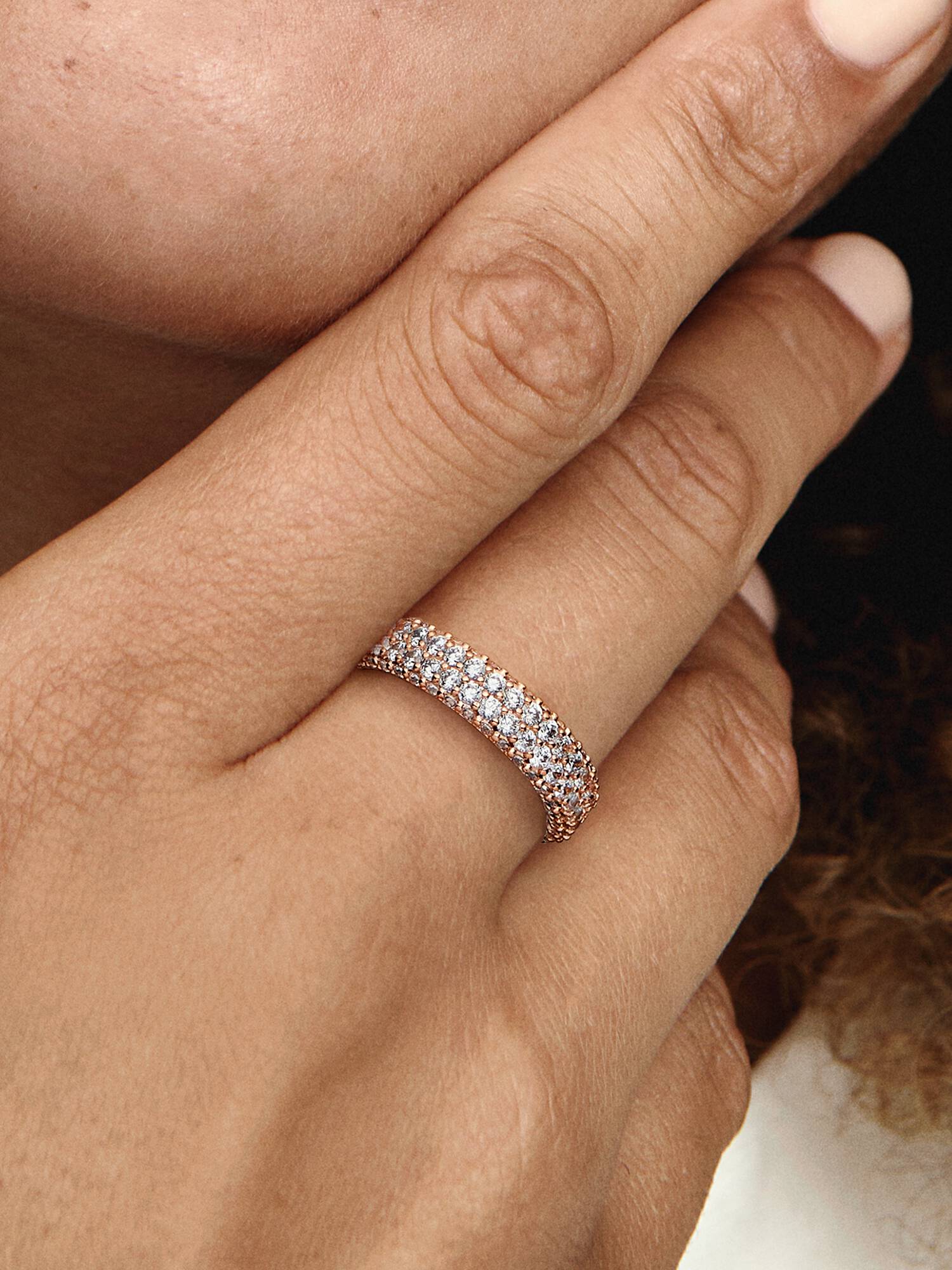 Bague Double Rang Pavée Gravable