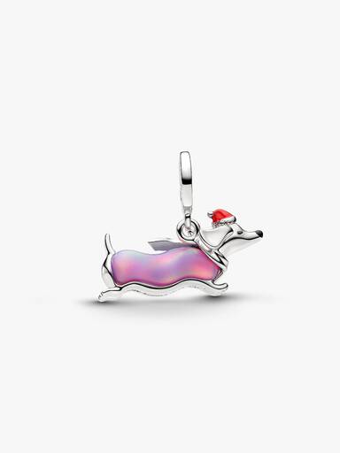 Charm Pendant Teckel de Noël