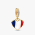 Charm Pendentif Cœur Gravé France Charm Pendentif Cœur Gravé France