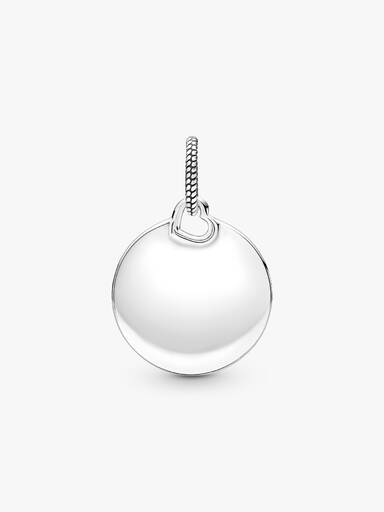 Pendentif Plaque Ronde Gravable