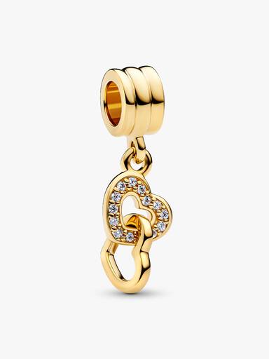 Charm Pendant Cœurs Entrelacés