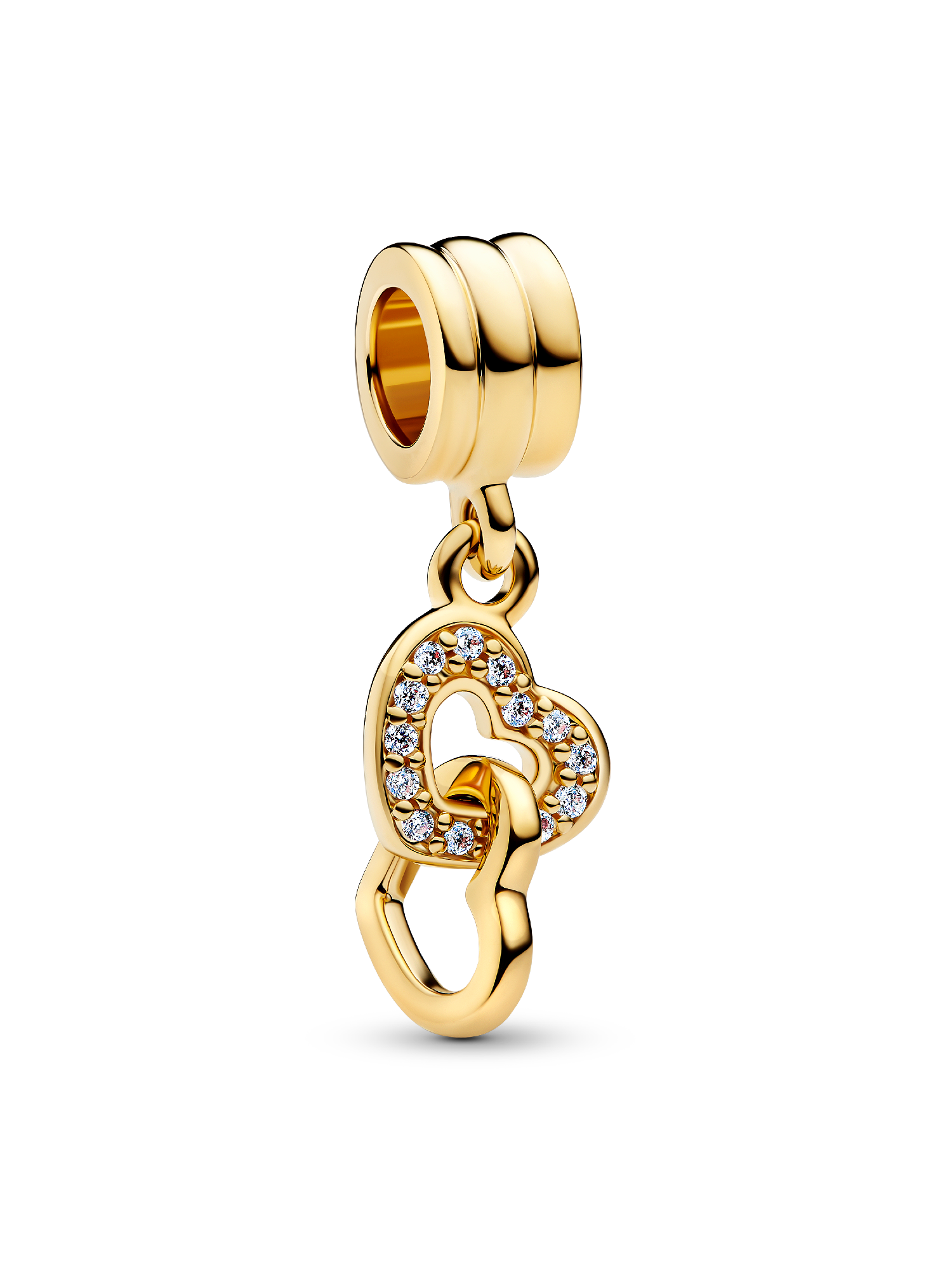 Charm Pendant Cœurs Entrelacés