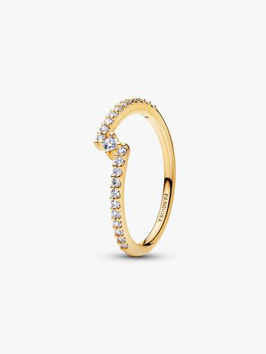 Bague Pavée Fendue Scintillante
