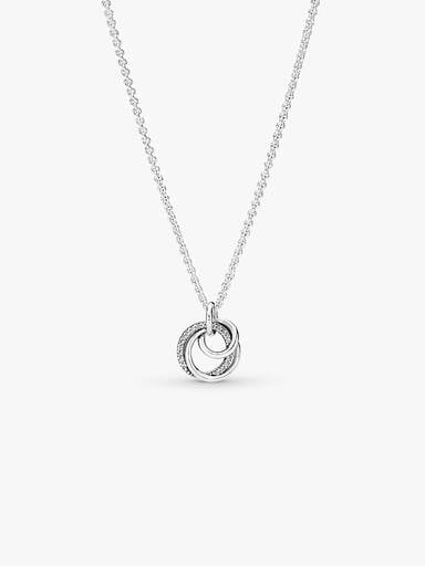 Collier à Pendentif Cercles Ma Famille Pour Toujours