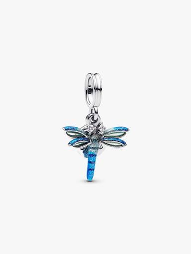 Charm Pendant Double Libellule