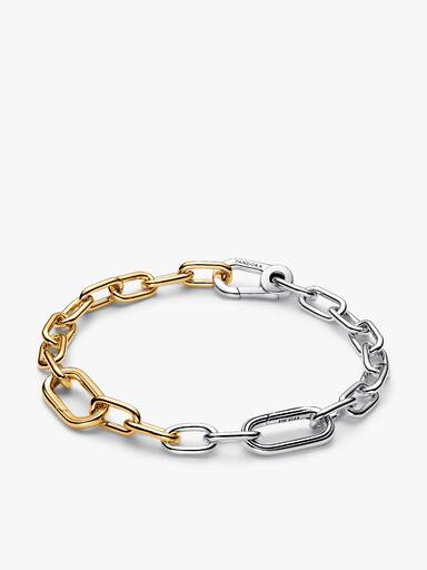 Bracelet Composé Médaillon Rose & Cœur
