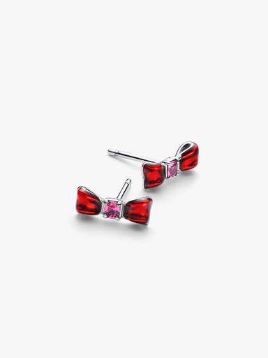 Clous d’Oreilles Disney Blanche-Neige Nœud Blanc