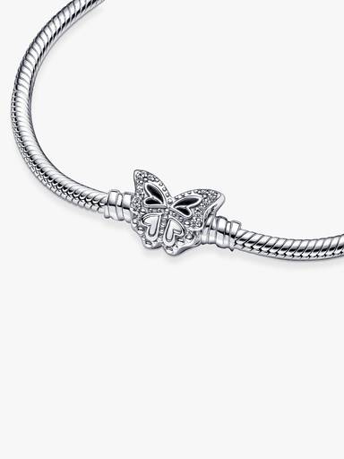 Bracelet Maille Serpent Fermoir Papillon