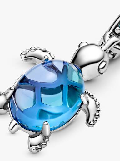 Charm Pendant Tortue de Mer en Verre de Murano