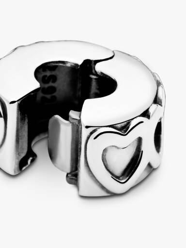 Charm Clip Couronne de Cœurs