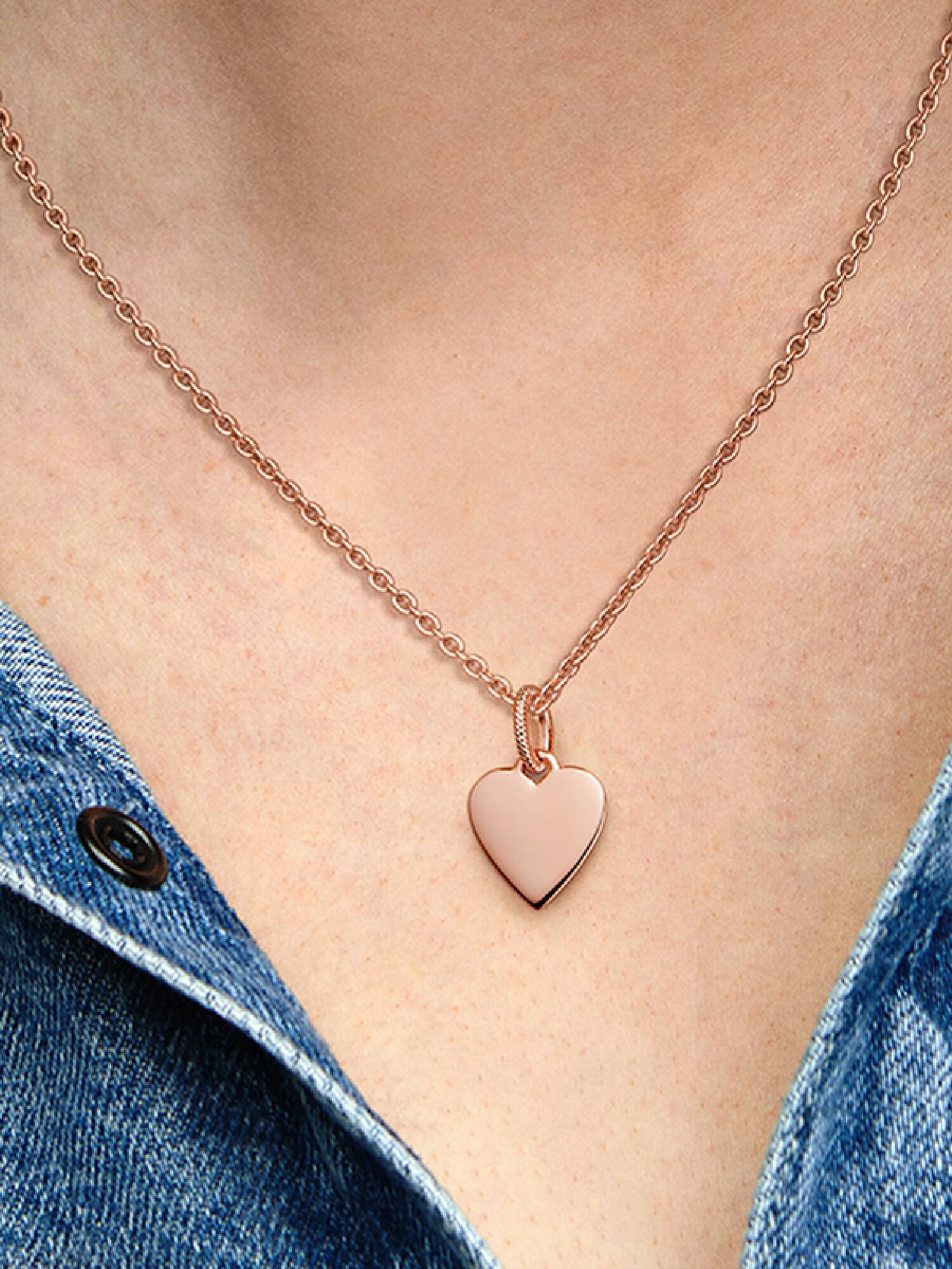 Pendentif Étiquette Cœur Gravable