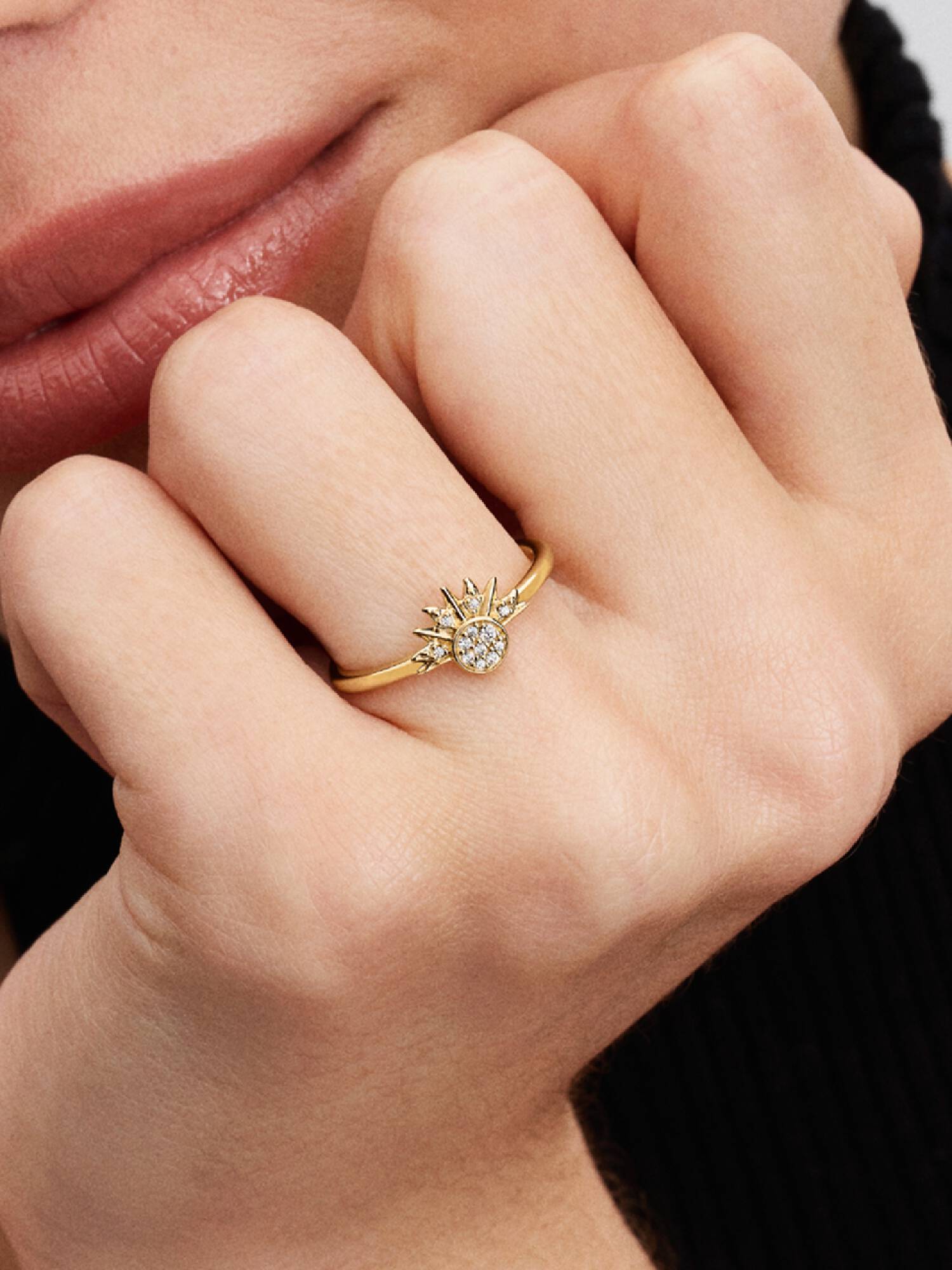 Bague Céleste Soleil Scintillant