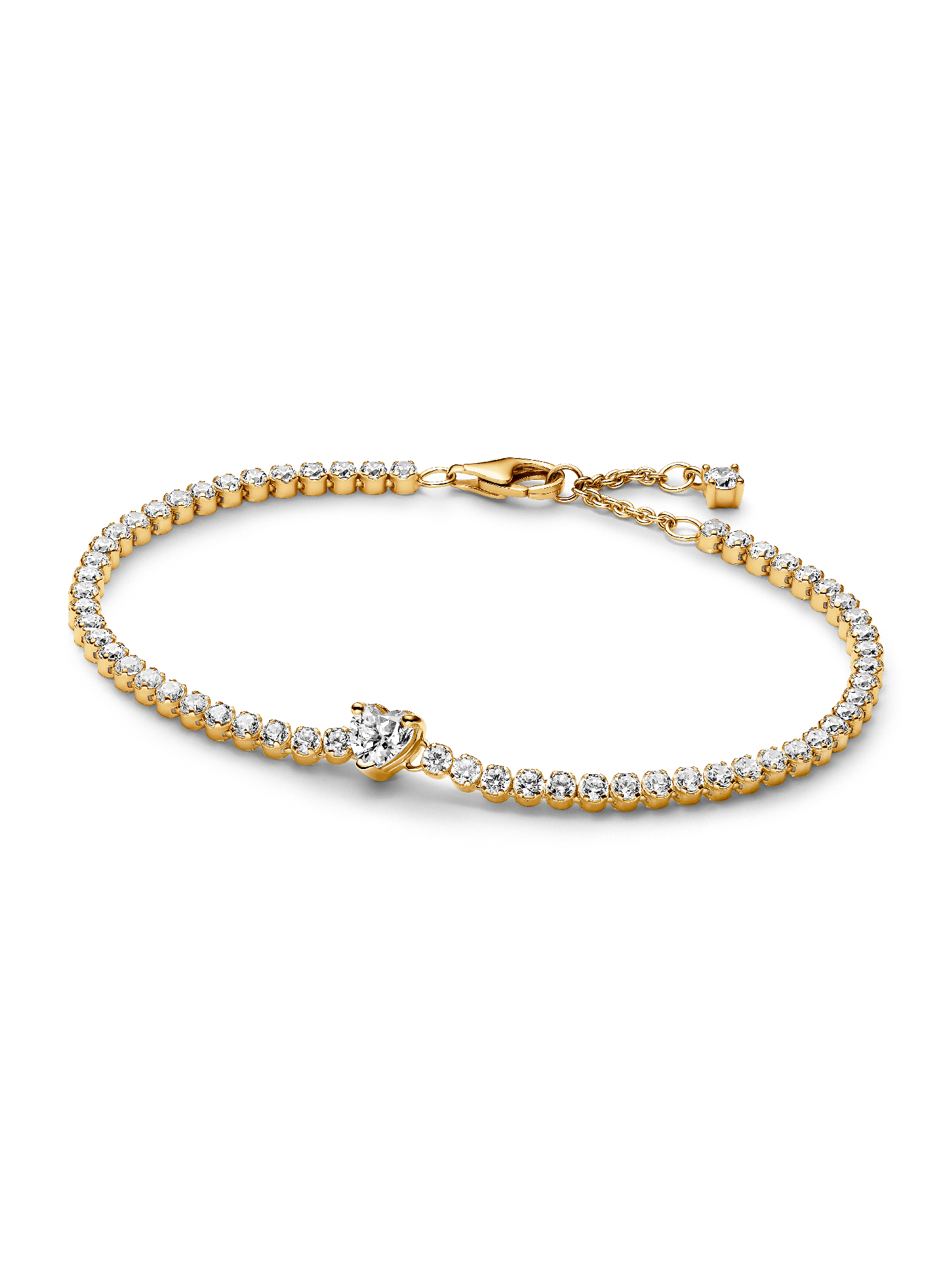 Bracelet Rivière Cœur Scintillant