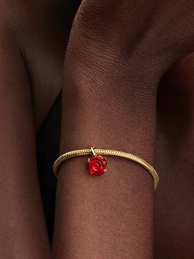 Charm Pendant Disney La Belle et La Bête Rose Enchantée