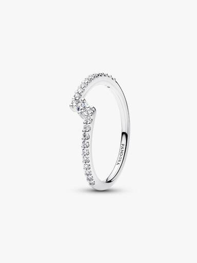 Bague Pavée Fendue Scintillante