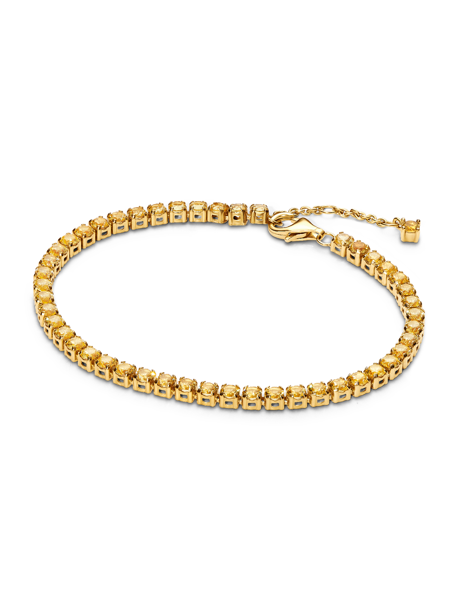 Bracelet Rivière Jaune Scintillant