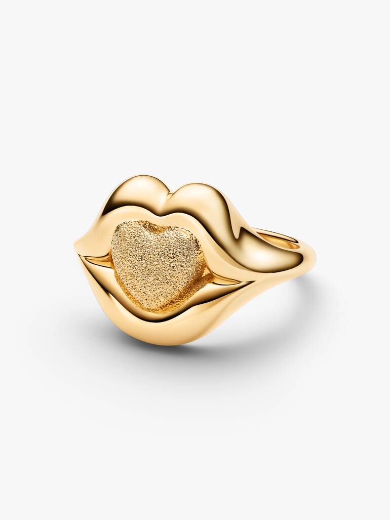 Bague Cocktail Lèvres Dorée Pat McGrath