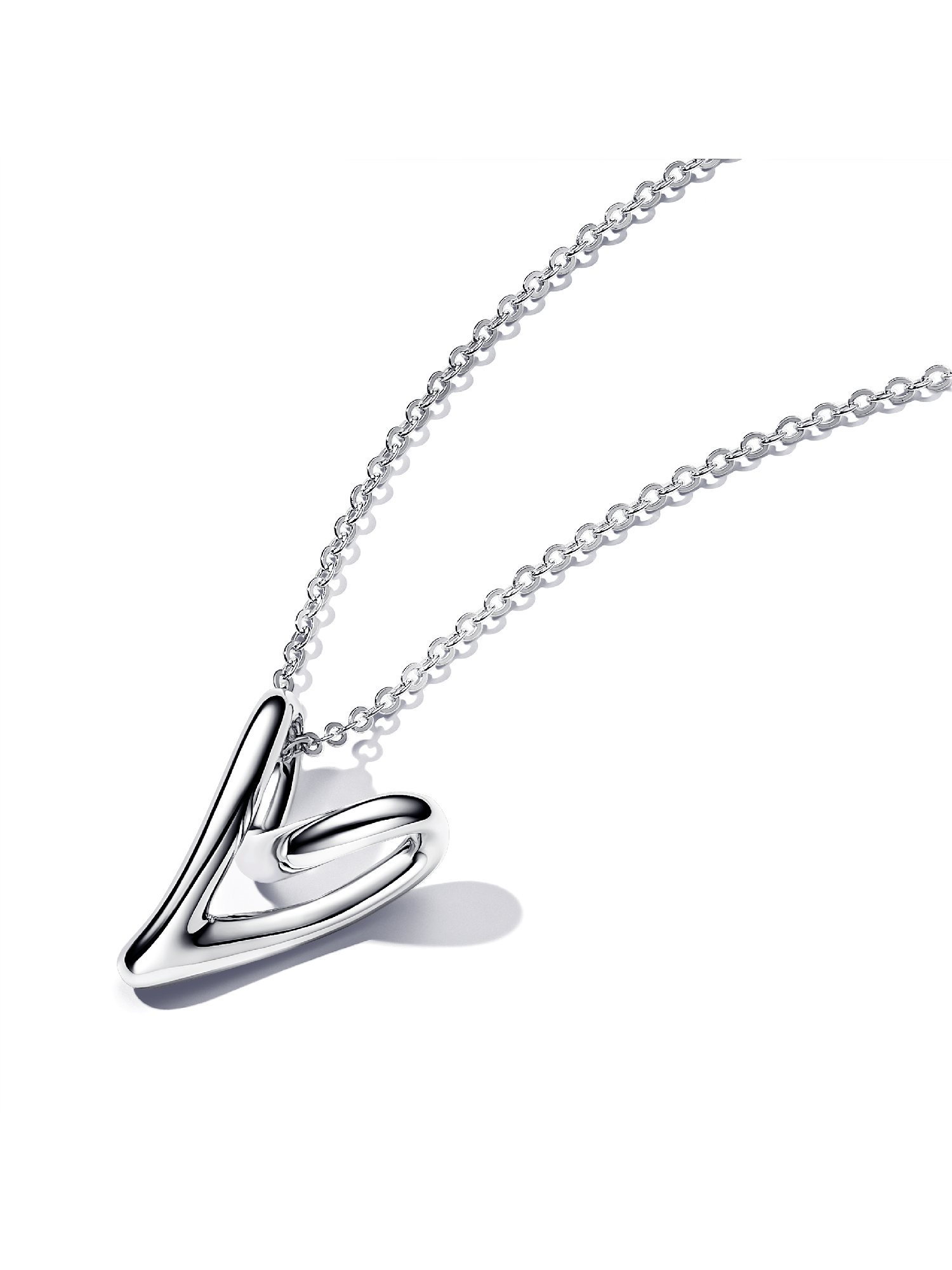 Collier à Pendentif Cœur de Forme Organique