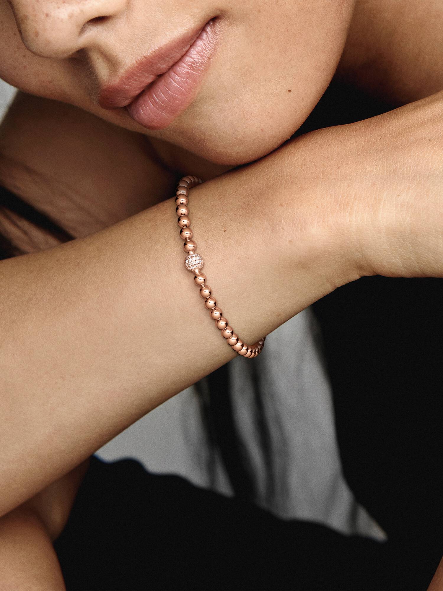 Bracelet Sphère et Pavé