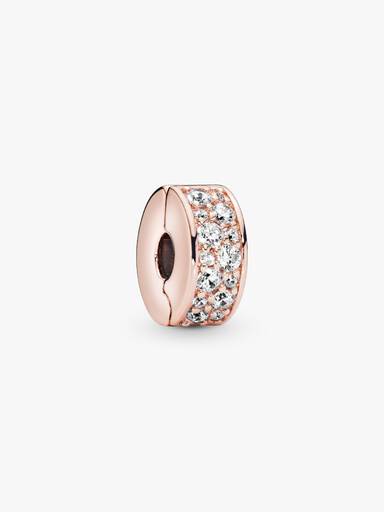 Charm Clip Pavé Transparent