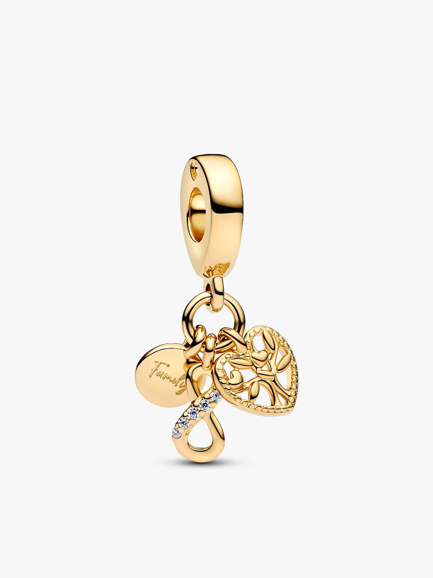 Charm Pendant Triple Infini Famille