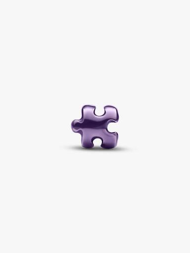 Mini Charm Pièce de Puzzle Violette