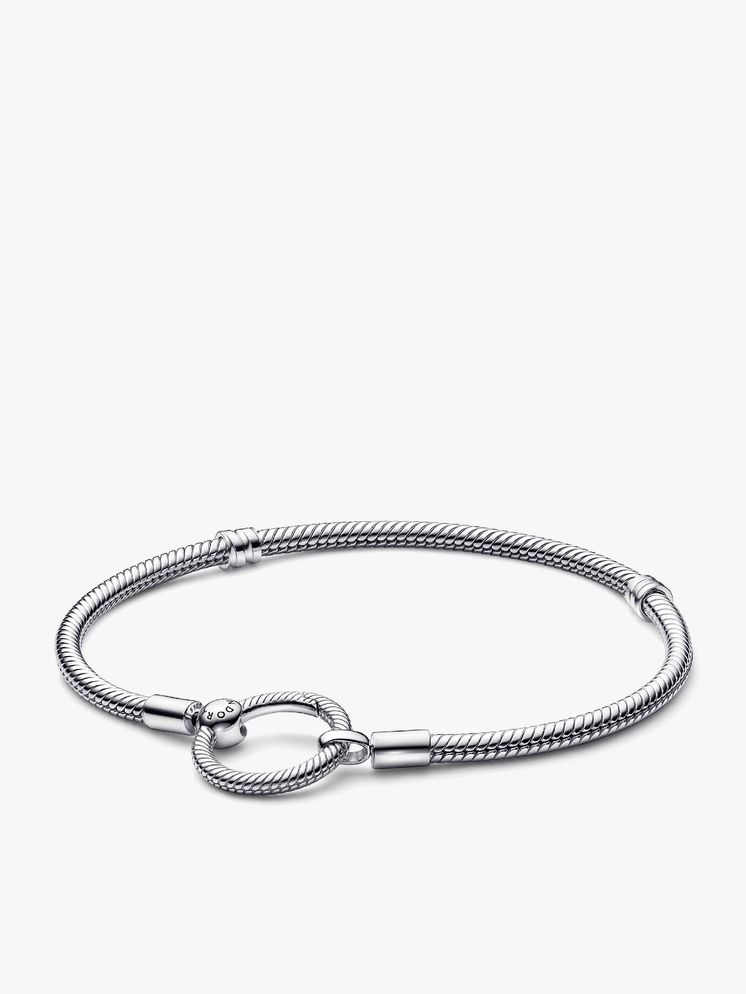 Bracelet Maille Serpent Fermoir O Pandora Moments