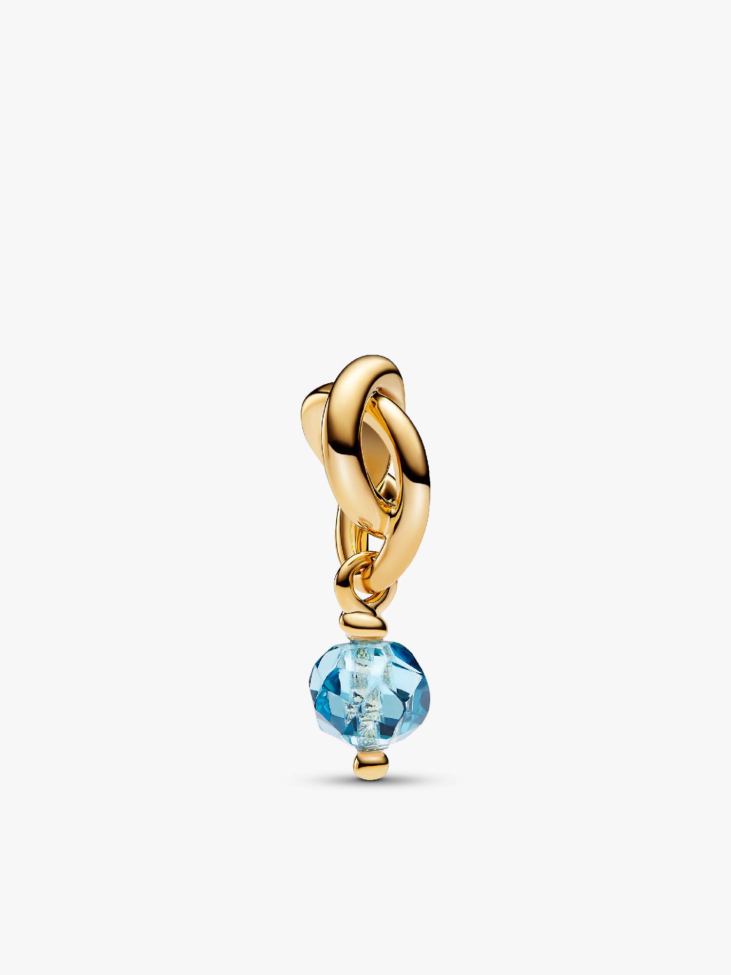 Charm Pendant Cercle de l'Éternité Bleu Azur Facetté