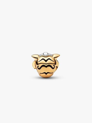 Charm Disney Princesse Jasmine Tigre Rajah et Diamant de Synthèse