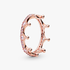Bague Couronne Scintillante Rose Bague Couronne Scintillante Rose