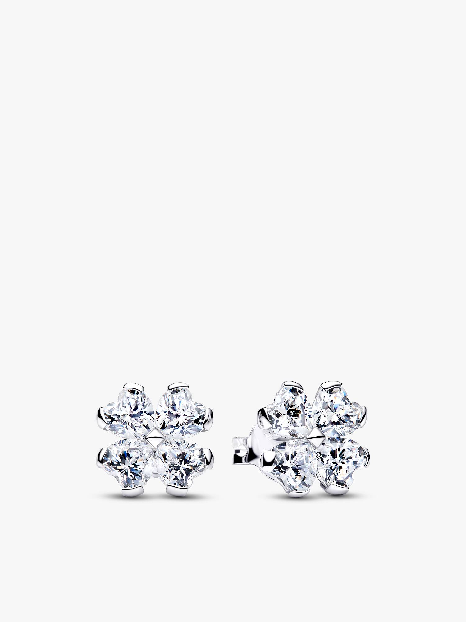 Clous d’Oreilles Trèfle à Quatre Feuilles Scintillantes