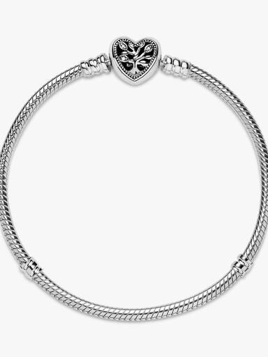 Bracelet Maille Serpent Fermoir Cœur Arbre de Vie