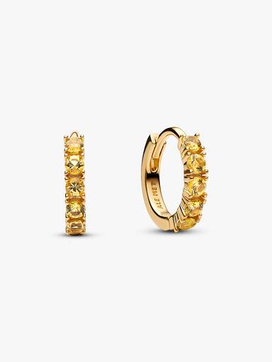 Boucles d’Oreilles Huggies Jaunes