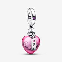 Charm Pendant Cœur en verre de Murano Potion d’amour | Pandora FR