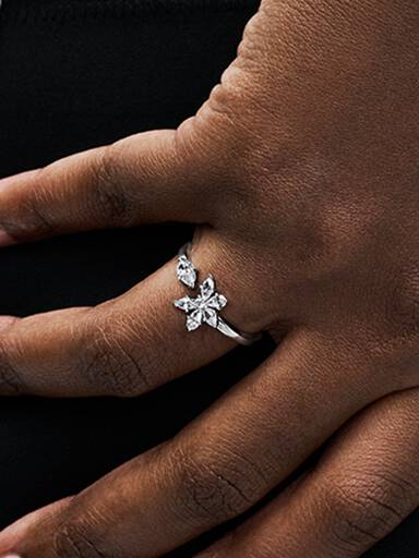 Bague Ouverte Herbier Scintillant