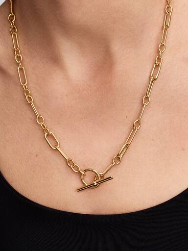 Collier Link en Y Doré