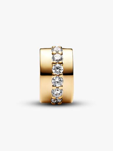 Charm Clip Rangée Scintillante Incolore