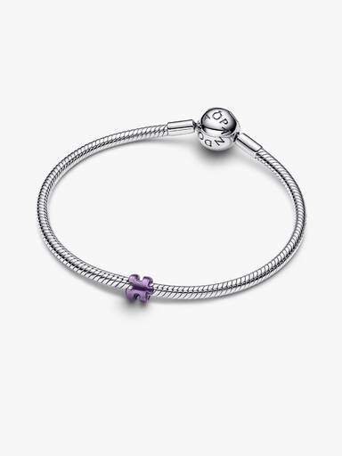 Mini Charm Pièce de Puzzle Violette