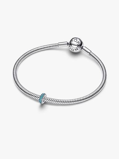 Charm Espaceur Pierres Bleu Glacier
