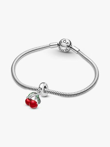 Charm Pendant Fruit Cerise Asymétrique