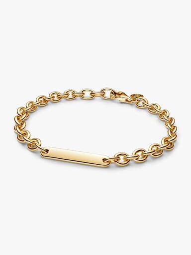 Bracelet à Maillons Barre Gravable