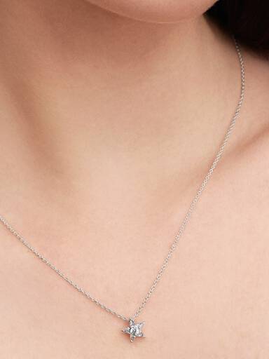 Collier avec Pendentif Étoile Scintillante