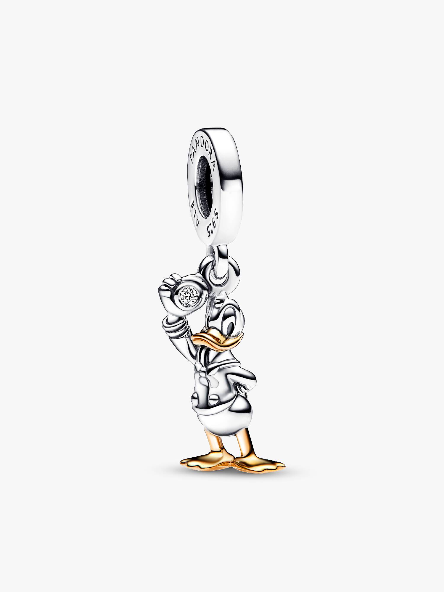 Charm Pendant Disney 100e anniversaire Donald avec diamant de synthèse