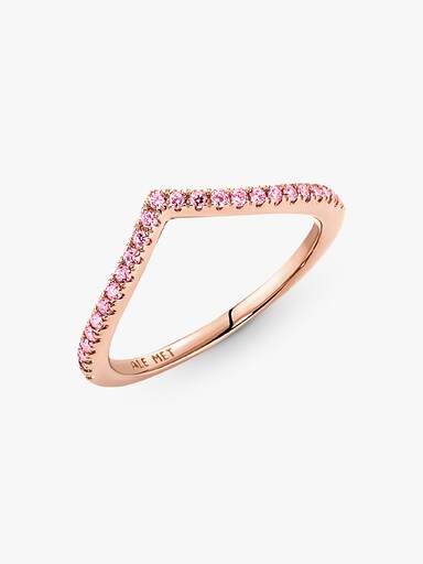 Bague Rose Scintillante Vœu Pandora Timeless