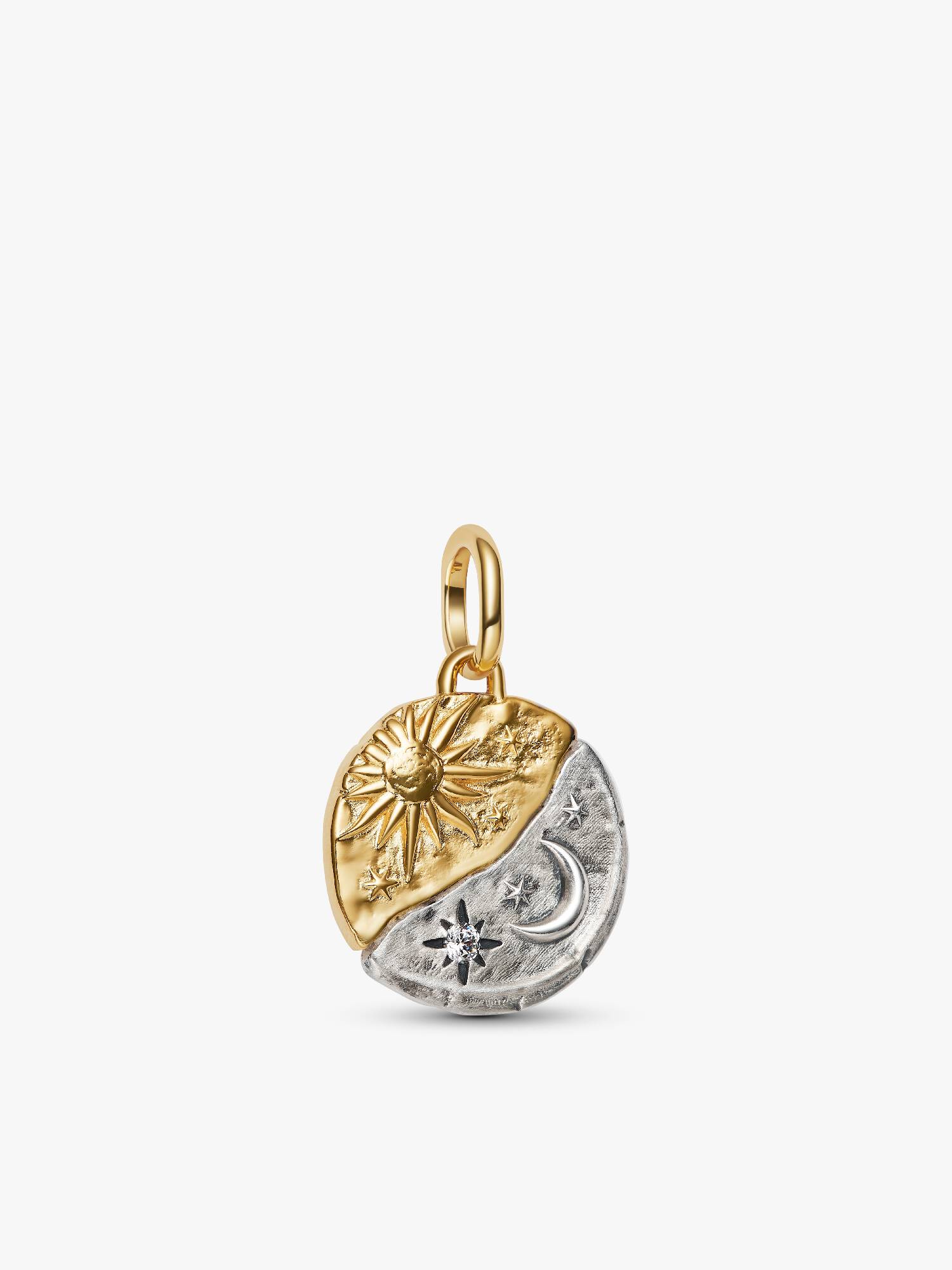 Charm Médaillon Soleil et Lune