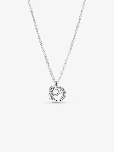 Collier à Pendentif Cercles Ma Famille Pour Toujours